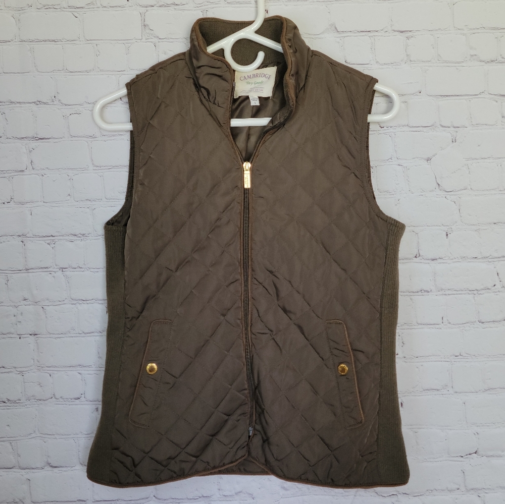 Cambridge Dry Goods | Distinctively British | Equestrian Vest | Size: S | Olive